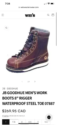 JB Goodhue safety boot