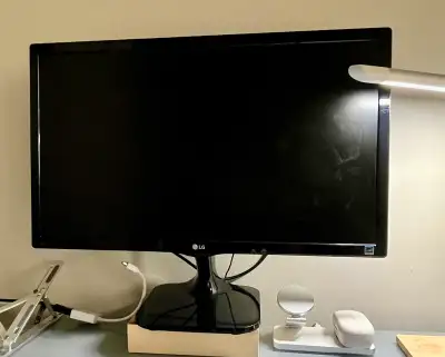 This is an LG 24M47H-P LED monitor, offering a crisp and clear display for your computing needs. It'...