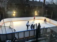 Backyard Hockey Rink Boards and Sport Court