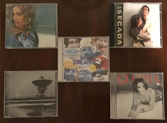 Five CDs POP : Spears, Madonna, Secada, Estefan, Bon Jovi in CDs, DVDs & Blu-ray in Kingston