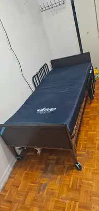 Hospital type home bed.