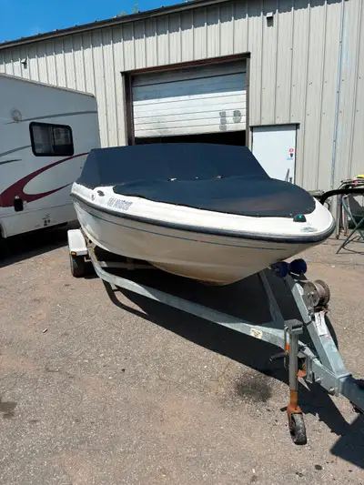 One Owner boat only used on local lake. 3litre merc engine. Trailer, tarps, stereo, anchor, spare pr...