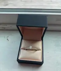 18 k white gold engagement ring. 