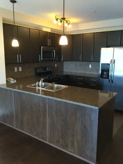 Large condo on 5th. floor with two balconies. Washer, and dryer, and all appliances. Walking distanc...