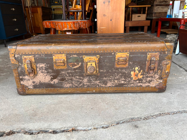 Large Old Trunk in Arts & Collectibles in Peterborough