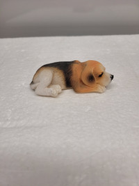 Cute Black, Tan and White Beagle Figurine