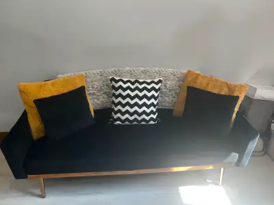 Black & Gold couch / 3 seater- Wayfair, View more