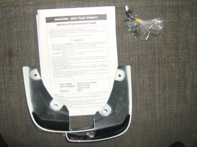 New OEM Miata MX5 Splash Guards Mud Flaps in Other Parts & Accessories in Dartmouth - Image 3