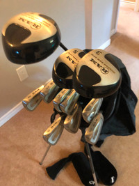 Great starter set includes driver woods irons and golf bag