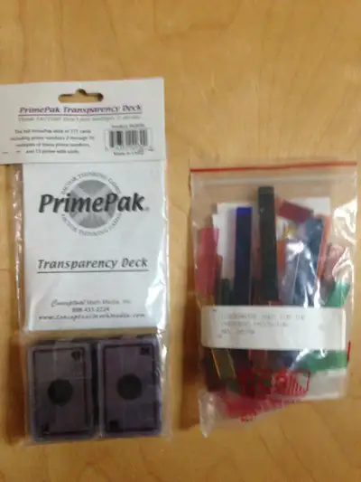 Prime pak Transparency deck and over head cuisenaire rods math, View more