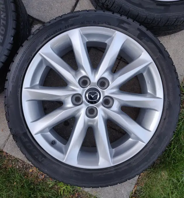 OEM Mazda 18" alloy rims wheels set of 4 with tires 215/45/18 in Tires & Rims in City of Toronto - Image 6