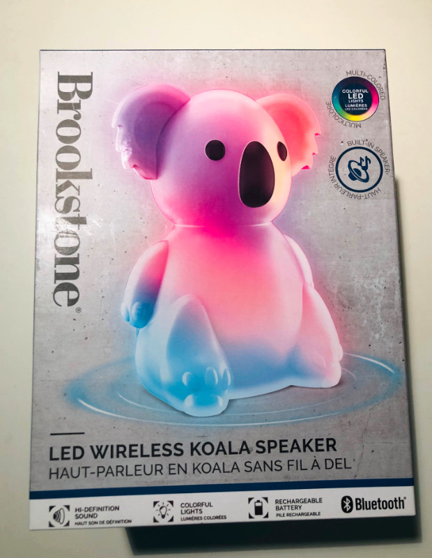 LED wireless Koala speaker, Brookstone in Speakers in Ottawa
