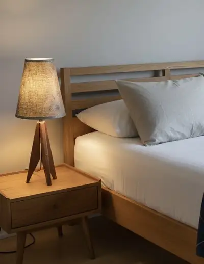 Mid-Century Modern Tripod Table Lamp | Solid Wood | MCM Lightin, View more