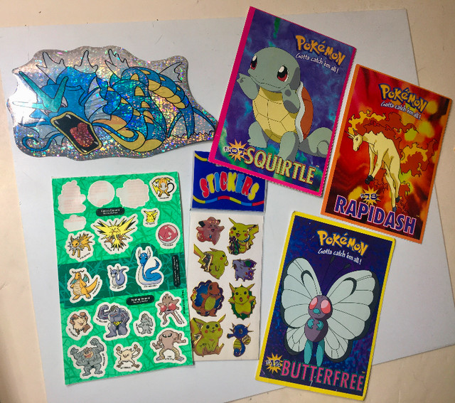 1998 1999 Pokemon postcards, stickers, and foil image New & Used in Arts & Collectibles in Kitchener / Waterloo