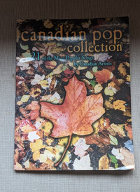 Canadian Pop Selection Piano Sheet Music Book