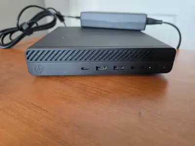 ***TINY DESKTOP ***HP PRODESK 600 G3 + NEW MONITOR +KEYBRD MOUSE, View more