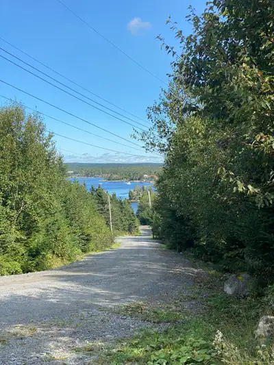 1.6 acres of land for sale in Shad Bay. Partially cleared. Ocean view.