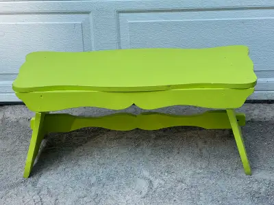 “Wooden Very GREEN Bench” $25 , View more
