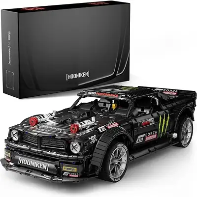 - Bring the iconic wild muscle car to life with the Nifeliz HOONIKEN building set model car. - 1:8 s...