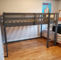 Lit mezzanine simple / twin loft bed