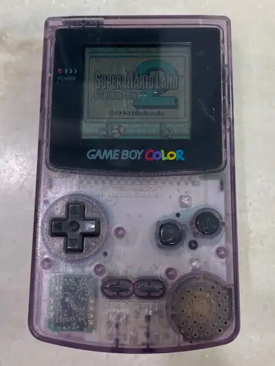 1998 Nintendo Game Boy Color Atomic Purple with Super Mario, View more