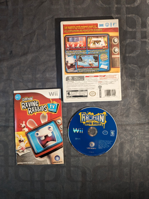 Jeu Wii Rayman Raving Rabbids + Planche Wii  dans Nintendo Wii  à Longueuil/Rive Sud - Image 4