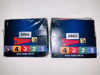 2X THUNDERBIRDS 50 YEARS TRADING CARDS DIPLAY BOX (NEW) (C023), View more