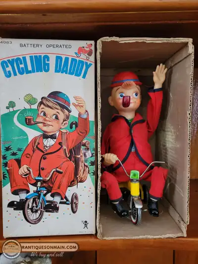 Vintage Cycling Daddy Toy, View more