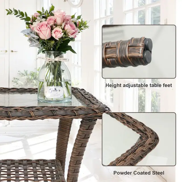 5-Person Outdoor Wicker Sofa Seating Group With Cushions in Patio & Garden Furniture in Markham / York Region - Image 6