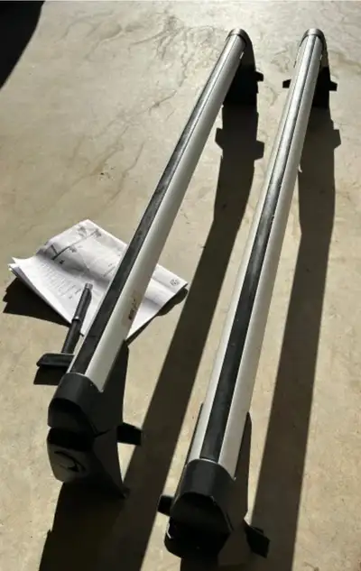 OEM VW Golf roof racks Model # 1K0 071 126 They have the T-slot to mount universal accessories. Thes...