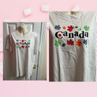 “CANADA MAPLE LEAFS” – White T-Shirt