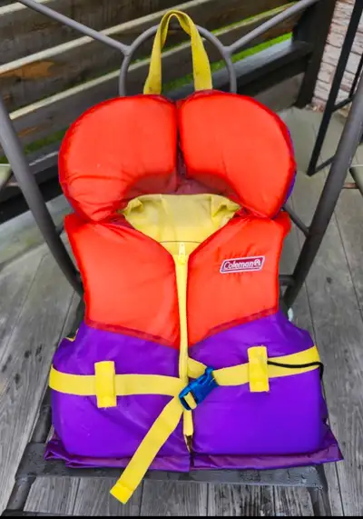 Coleman PFD personal floatation device /life jacket for 27- 41kg, View more