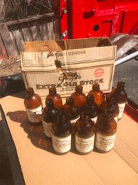 Vintage 12 Pack Okeefe’s Extra Old Stock Stubby Beer Bottles
