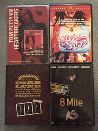 Music DVDs EUC Festival Express Tom Petty Corb Lund 8 Mile Emine