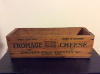 Antique Wooden Cheese Boxes x 4