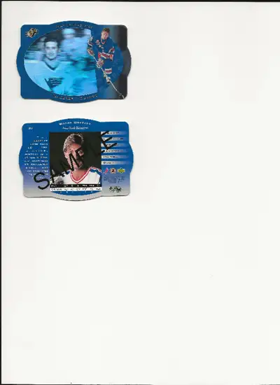 Wayne Gretzky Upper Deck SPx 1996 Promo Card (sample). These cards were sent to Retail Memorabilia S...