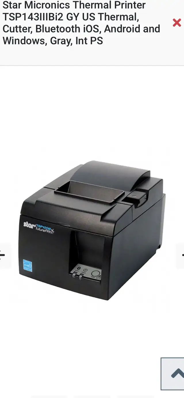 Star printer tsp 143 Bluetooth 