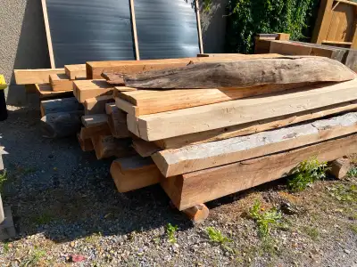 Retired Woodworker Selling Off Remaining Wood Slab Inventory! - Cedar, Maple, Fir, Arbutus - Timbers...