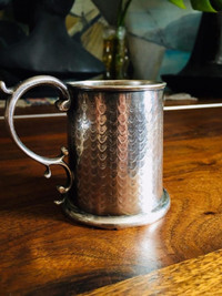 Antique Silver Mug with Handle