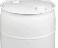 Plastic Drum - 55 Gallon, Closed Top - 2 screw cap openings