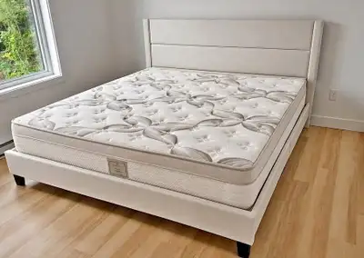 Upholstered Bed Frame and Mattress, View more
