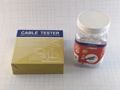 NEW Ethernet Internet Cable TESTER & ENDS, View more