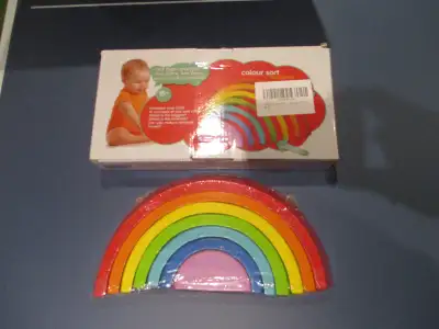 Wooden Rainbow Stacking Game, View more