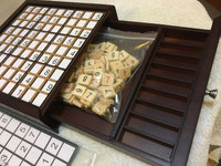 Vintage Retro SUDOKU DELUXE WOOD Game Wood Box With Pull Drawers