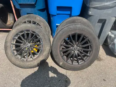 Take off all season tires and rims from a Audi Q5, rims have sensors, bring your car and I’ll instal...