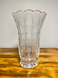 Bohemian Gorgeous Cut Crystal Vase