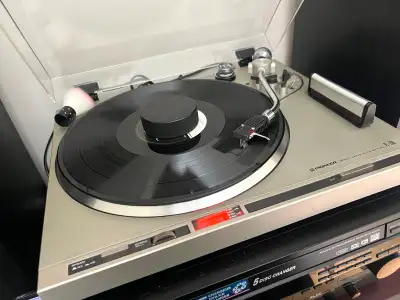 Classic Pioneer PL-200 direct drive turntable [SERVICED/TESTED], View more