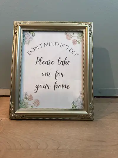 Favour table Sign/frame, View more