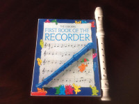 Yahama recorder and the Usborne first book of the recorderC$5