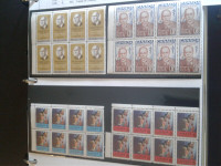 Canadian Stamps - Four Upper Left Corner Blocks from 1969